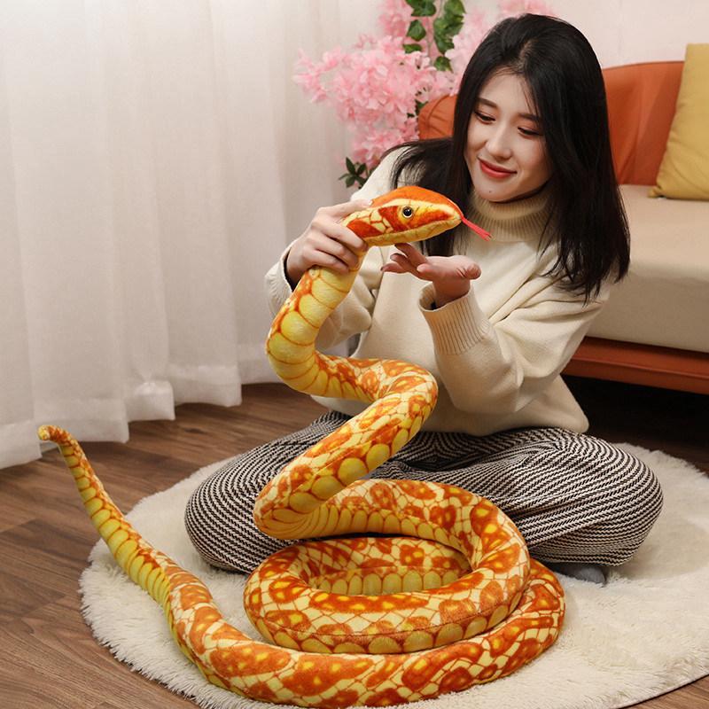 ぬいぐるみ 玩具 蛇 リアル おもちゃ ヘビ 置物 ニシキヘビ 怖いいたずら小道具 本物そっくり 芝居道具 お誕生日 友達へ クリスマス 贈り物