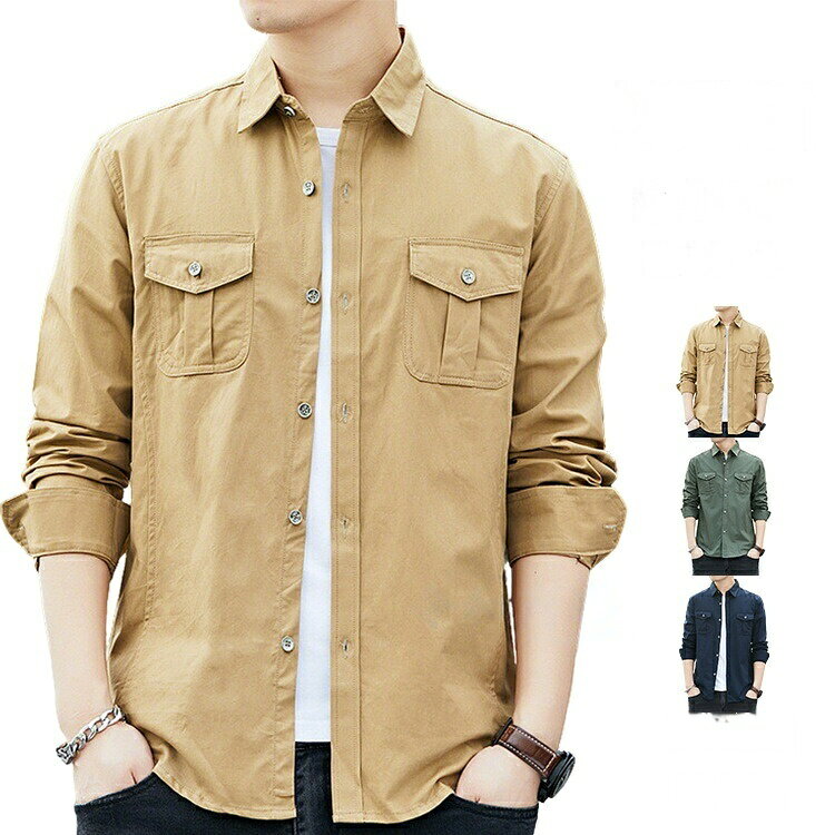 サイズM/L/XL/2XL/3XL/4XL※サイズは平置きで測っておりますが、多少誤差が生じる場合がございます。カラー画像3をご参考※サイトに掲載されている商品は、モニター環境により実際のものと素材感、色が若干異なって見える場合がございます。素材と生産国中国製綿100%在庫について※当社では複数店舗を運営し他店舗でも販売しております為、万一、商品の品切れ等によりお届けできない場合、またお届けが遅れる場合がございます。その際には当方よりメールにてご連絡を差し上げます。ご迷惑をお掛けする場合がございますが、ごくださいますようお願い致します。長袖シャツ メンズ 綿100% 胸ポケ トップス カジュアルシャツ 早い者勝ち L XL 2XL 3XL 4XL 5XL オリーブ ベージュ ダークブルー