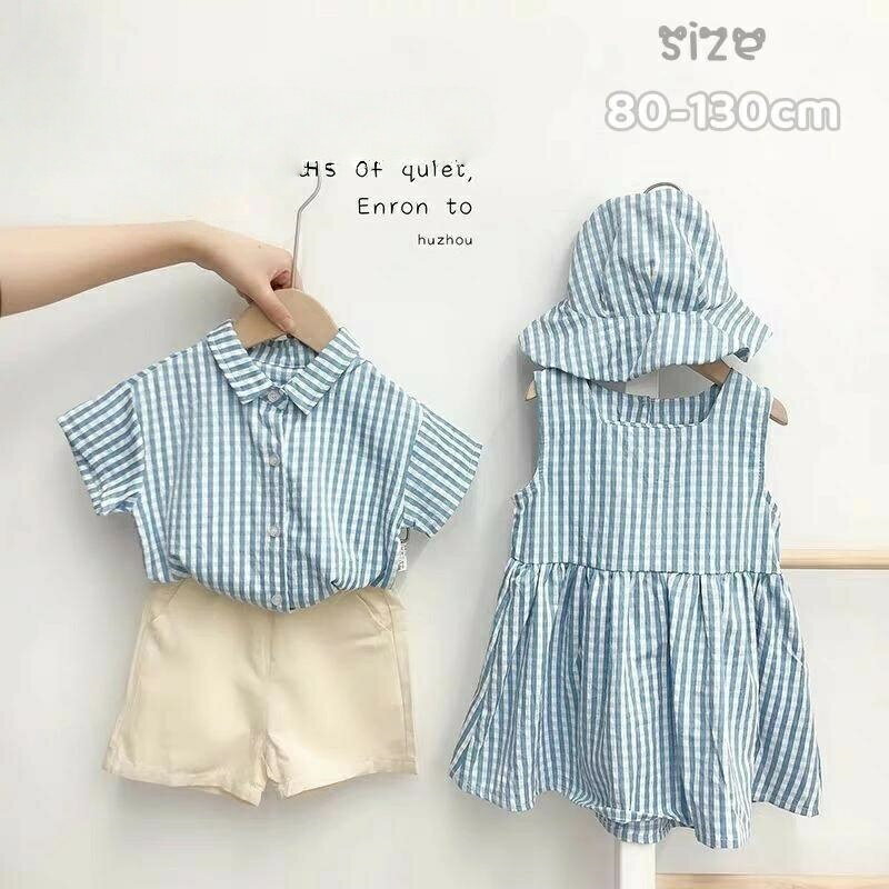 樂天商城 - 夏 キッズ 出産祝い キッズ服 女の子 双子コーデ ワンピース パンツセット フォ 男の子 上下セット 半袖 ベビー服 セットアップ