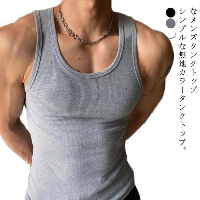 樂天商城 - フィットネス カッコイイ スポーツウェア メンズ ノースリーブ 筋トレ タンクトップ レイヤード おしゃれ 大きい ストレッチ インナー