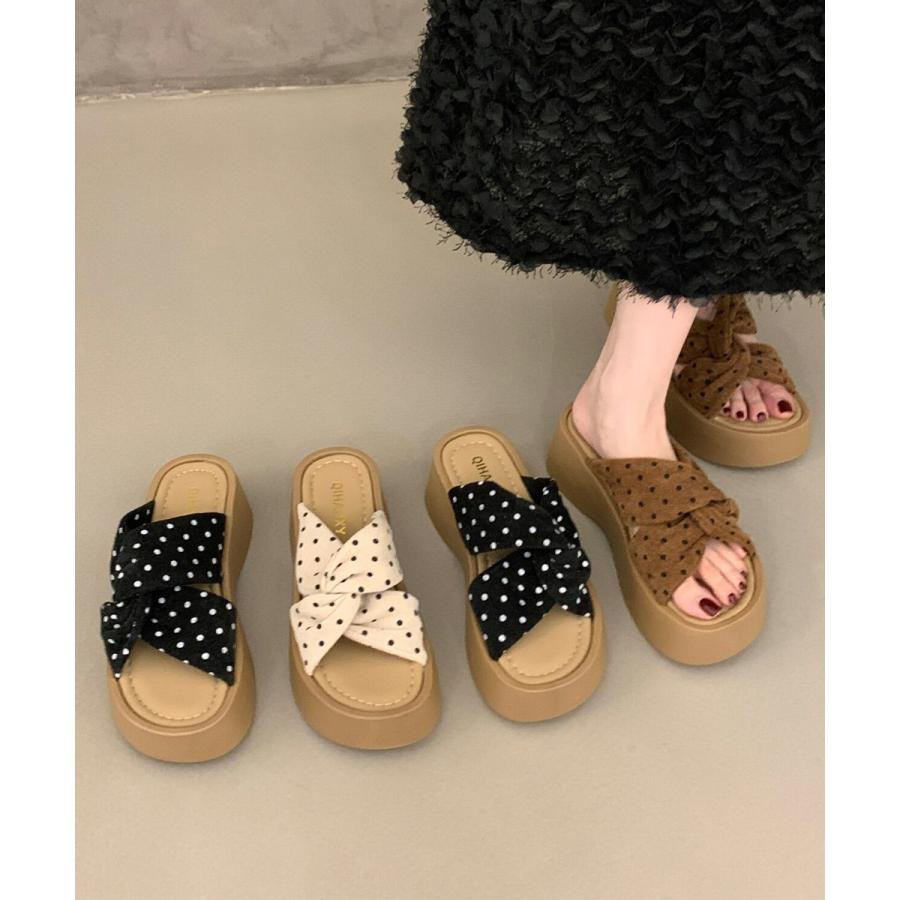 ミュールサンダル 厚底サンダル トッド