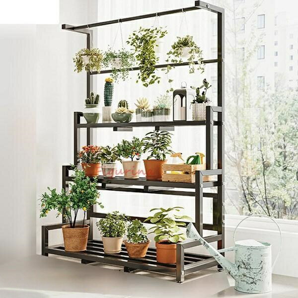 Flower Stand - ガーデンラック フラワースタンド 屋外 室内 観葉植物 盆栽棚 スタンド 植木鉢台 花置き棚 植物スタンド 錆 収納 株式会社SL風通しいい