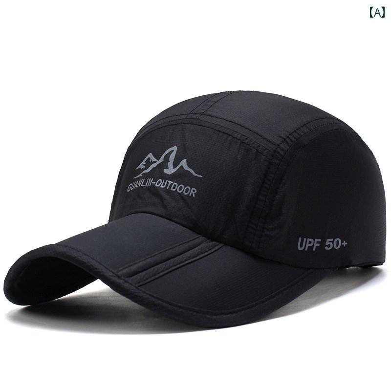 Rain Hat - レインハット ポケッタブル レインコート アウターウェア 雨具 カバー 防水 防風 男女兼用 日焼け防止 グレー ブルー ブラック