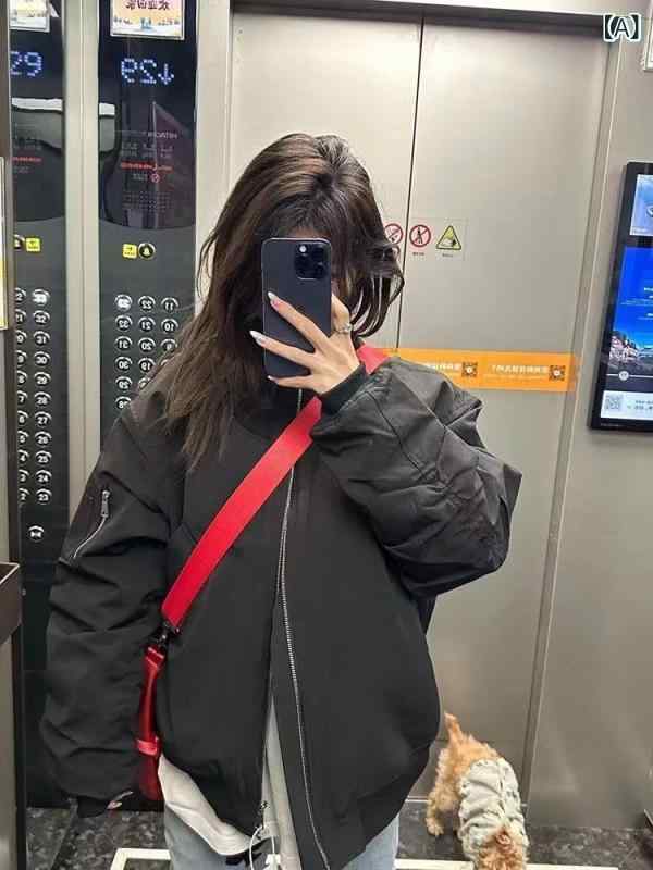 樂天商城 - レディース セットアップ ジャケット Ma 1 女性 パイロット 男性 春秋 ファッション アメリカ レトロ ヴィンテージ カップル 服 野球