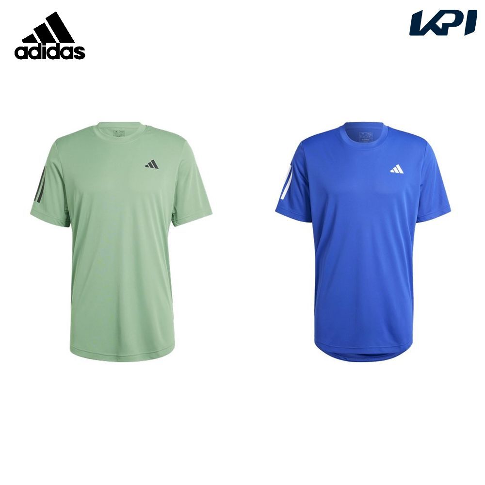 アディダス adidas テニスウェア メンズ クラブ スリーストライプス テニス 半袖Tシャツ MLE72-2024 2024SS