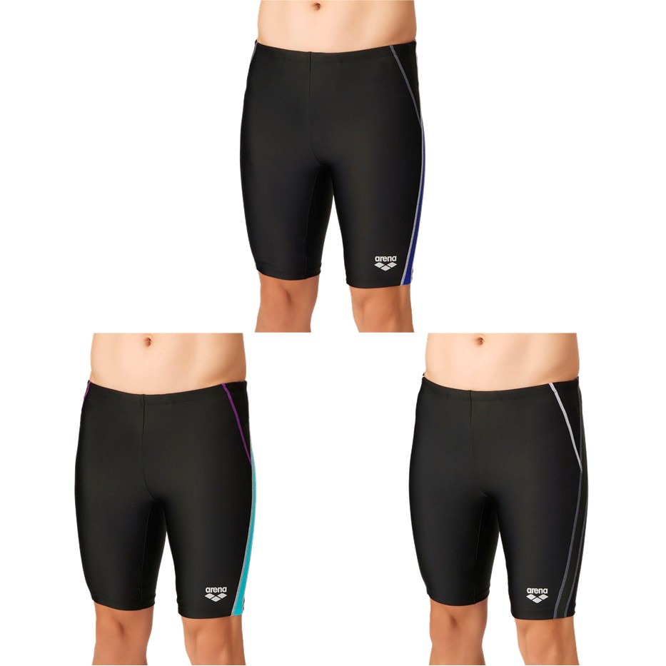 ブラック×ブルー(BKBL) ブラック×グリーン(BKGR) ブラック×グレー(BKGY) メーカー希望小売価格はメーカーカタログに基づいて掲載しています。 【インナー付き】アクアビクスや水中ウォーキングなど、健康やリフレッシュのためにプールでのエクササイズを楽しむフィットネススイマーにおすすめのフィットネス水着。インナー部は、動きが欲しい部分とフィットして欲しい部分で異なる素材を採用。一枚で着用できるため、はじめてプールに通う初心者フィットネススイマーにとって、安心感のある水着。また、ほどよいフィット感のある水着のため、水中で動きやすい。シンプルな切替デザインで着用しやすい一着。 商品説明 素材・材質：ポリエステル、ポリウレタン原産国：ベトナム アリーナ ARENA 水泳 水着 水泳水着 フィットネススパッツ(ハーフレッグ) 2026新製品