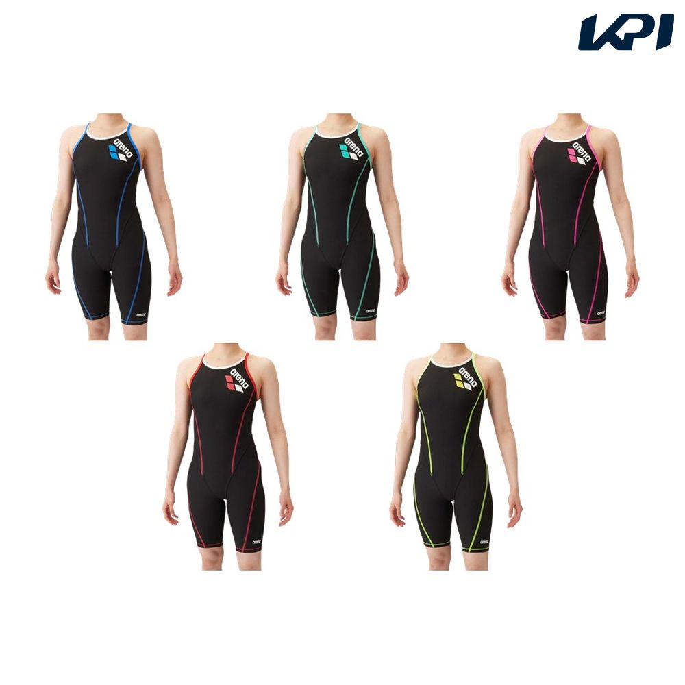 アリーナ ARENA 水泳水着 レディース トレーニングワンピーススパッツ(オープンバック・ハーフレッグ) SAR4103W