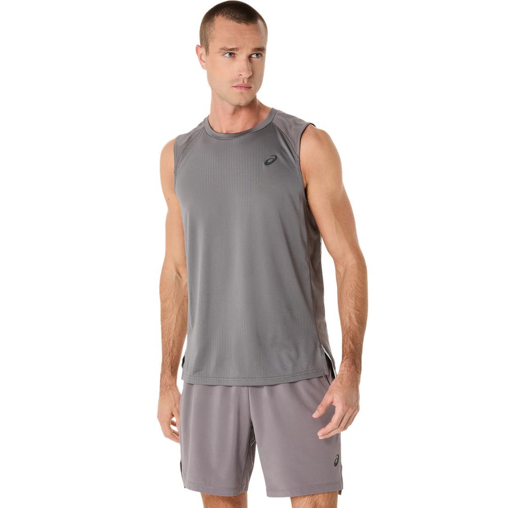 アシックス asics マルチSPウェア メンズ ACTIBREEZE ジャカードノースリーブシャツ 2031E890-022 2025SS