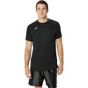 アシックス asics マルチSPウェア ユニセックス プラクティス半袖シャツ(背面フレーズグラフィック) 2053A208-001 2025SS