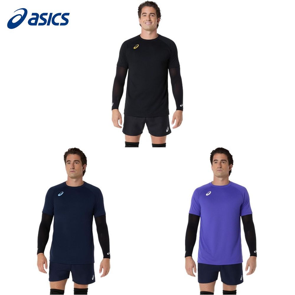 pro sportsのアシックス asics バレーボールウェア ユニセックス プラクティス半袖シャツ（背面プリント） 2053A265 2026SS｜アングル2