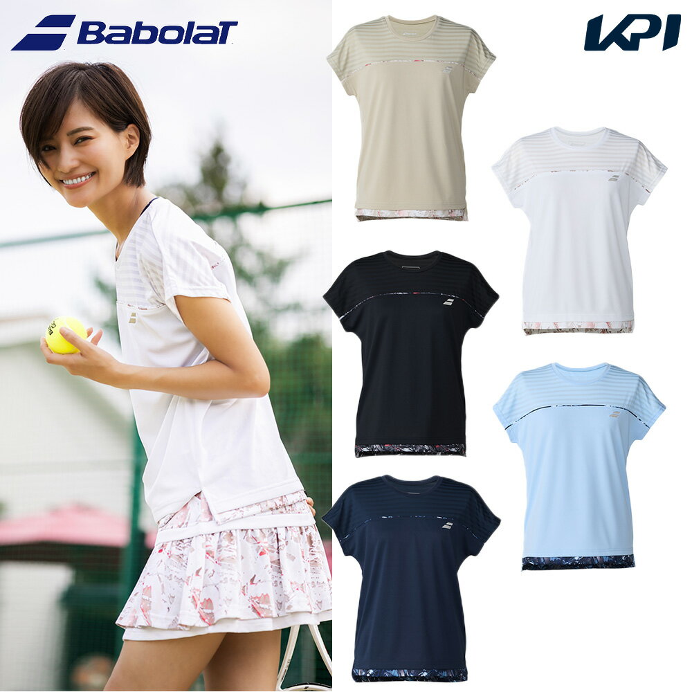バボラ Babolat テニスウェア レディース CLUB SHORT SLEEVE SHIRT LOOSE FIT ショートスリーブシャツ ルーズフィット ゲームシャツ BWG6331C 2026SS 3月下旬発売予定※予約
