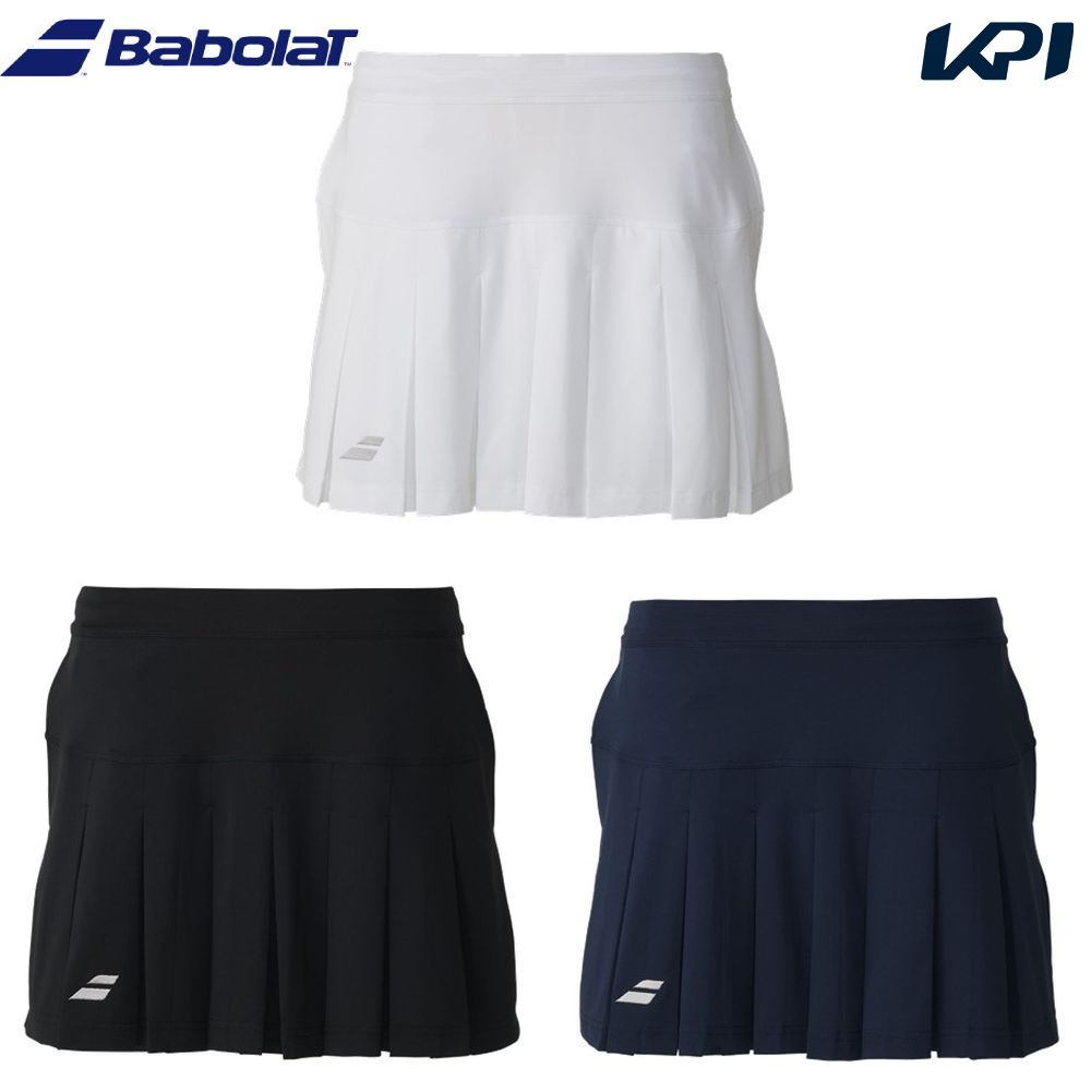 WH00(101) NV00(187) BK00(105) メーカー希望小売価格はメーカーカタログに基づいて掲載しています。 ストレッチ性を追求した新素材スコート。 シンプルなデザインで様々なアイテムとコーディネートが可能です。 商品説明 素材：STRETCH POLYESTER KNIT / MESH：MADE IN CHINA：吸水速乾・UV・ストレッチ・通気性：ITF / JTA：日本バドミントン協会検定審査〈申請〉品番 バボラ Babolat テニス ウェア テニスウェア PLAY SKORT スコート 2026FW 2026新製品 　サイズ表はこちら