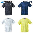 バボラ Babolat テニスウェア ユニセックス CLUB SHORT SLEEVE SHIRT ショートスリーブ 半袖Tシャツ BUG4312C 2024SS