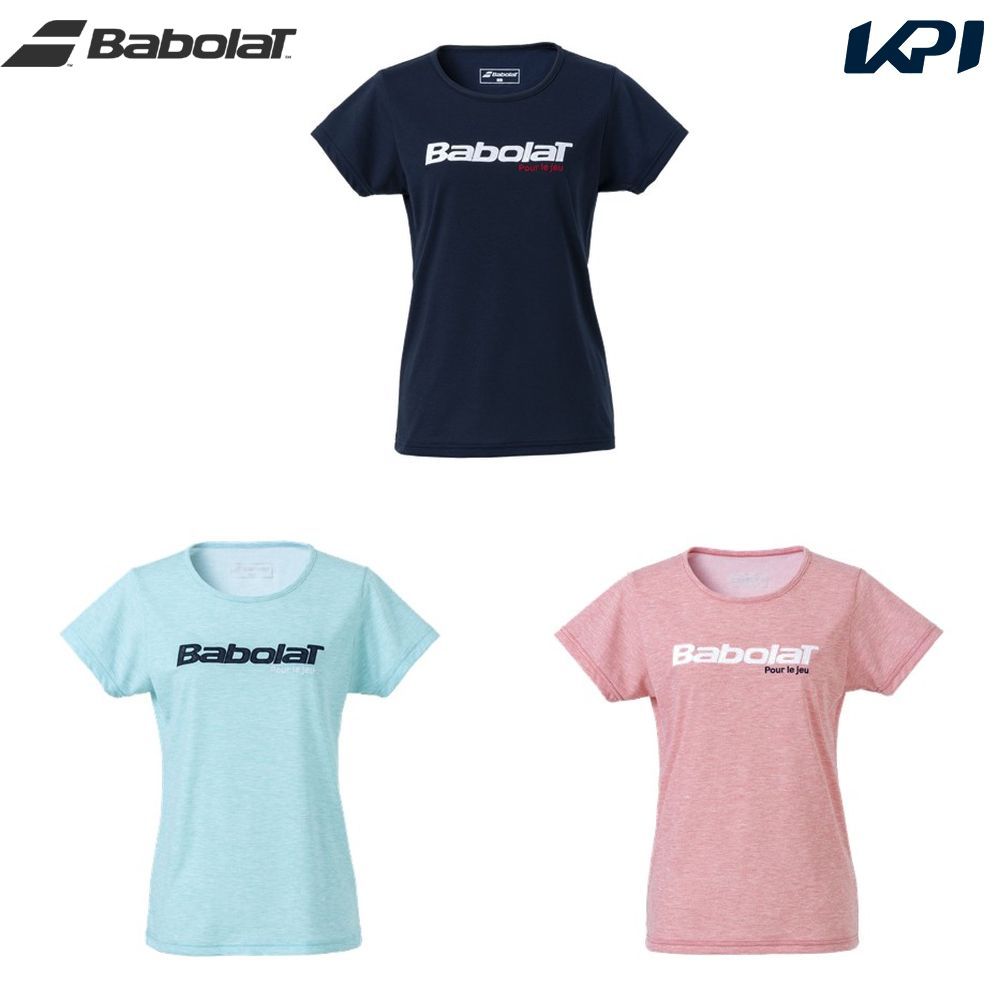 「あす楽対応」バボラ Babolat テニスウェア レディース ピュア ショートスリーブシャツ PURE SHORT SLEEVE SHIRT BWP3575 2023FW『即日出荷』