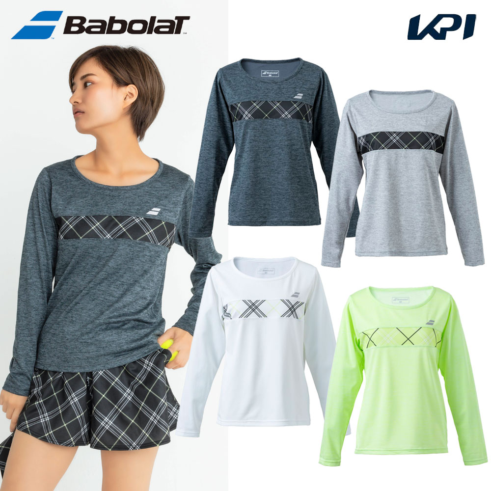 バボラ Babolat テニスウェア レディース PURE LONG SLEEVE SHIRT 長袖Tシャツ BWP4527 2024SS