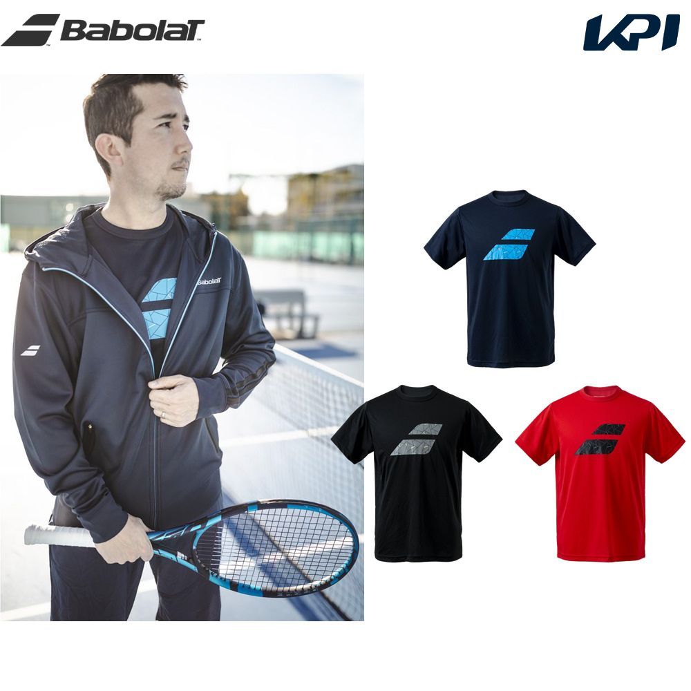 「あす楽対応」バボラ Babolat テニスウェア メンズ PURE ショートスリーブシャツ BUP3503 2023SS『即日出荷』