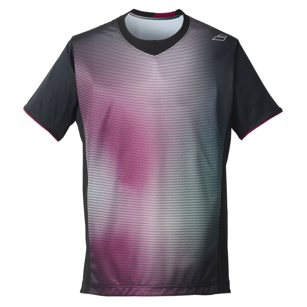 バボラ Babolat テニスウェア ユニセックス PURE SHORT SLEEVE SHIRT ゲームシャツ 半袖シャツ BUG5353 2025FW 2