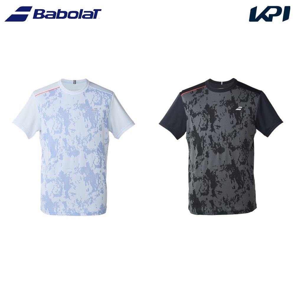 バボラ Babolat テニスウェア ユニセックス PLAY SHORT SLEEVE SHIRT ショートスリーブシャツ BUP6501 2026SS