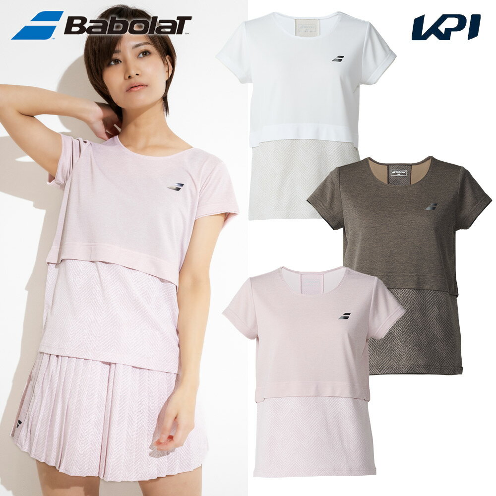 バボラ Babolat テニスウェア レディース VS SHORT SLEEVE SHIRT ゲームシャツ 半袖シャツ BWG5370 202..