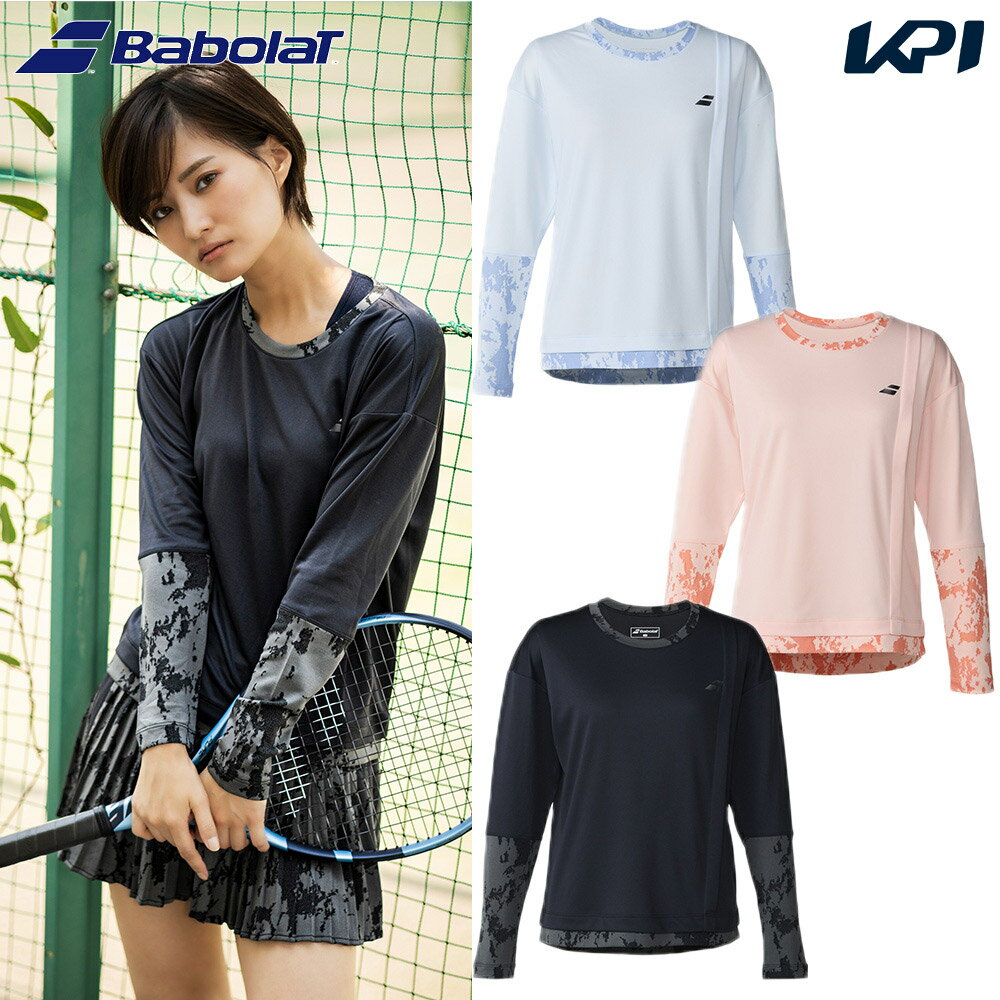 バボラ Babolat テニスウェア レディース PLAY LONG SLEEVE SHIRT LOOSE FIT ロングスリーブシャツ ルーズフィット BWP6520 2026SS 1月下旬発売予定※予約