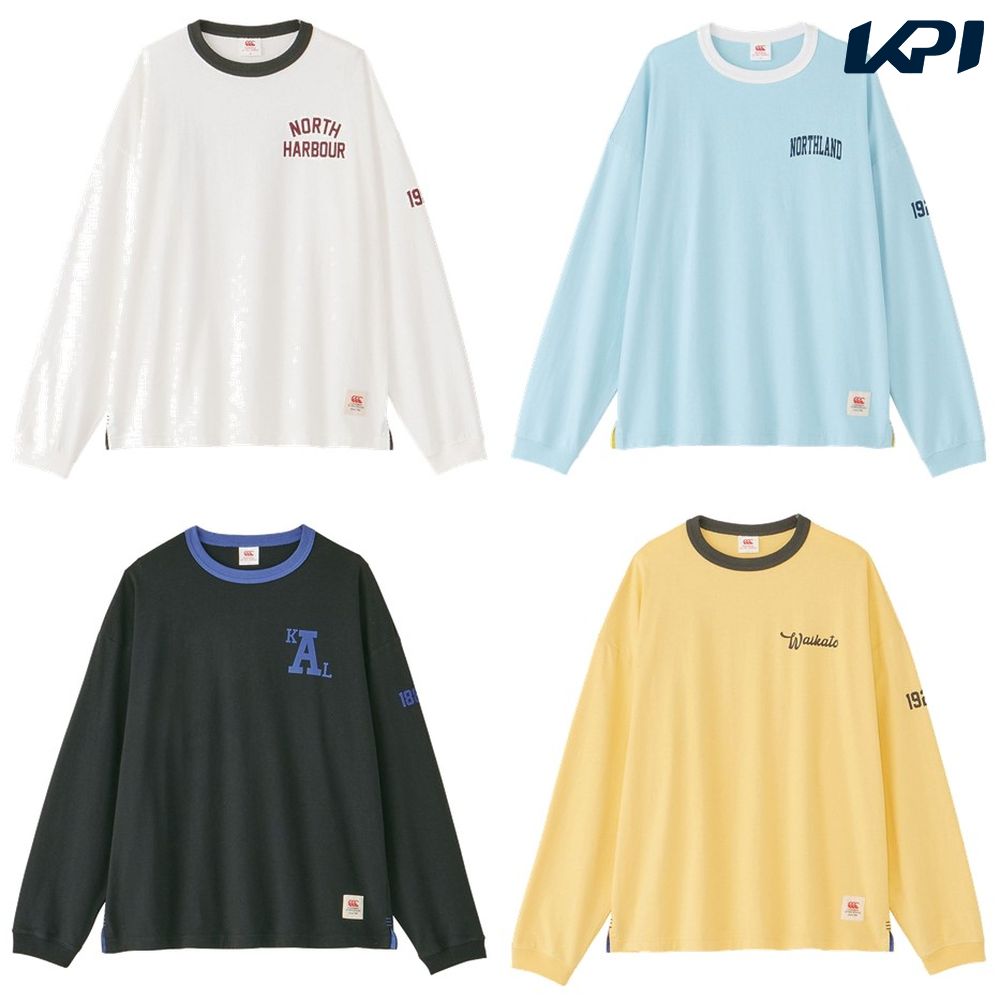 カンタベリー CANTERBURY ラグビーウェア ユニセックス L/S T-SHIRT RA44116 2024SS