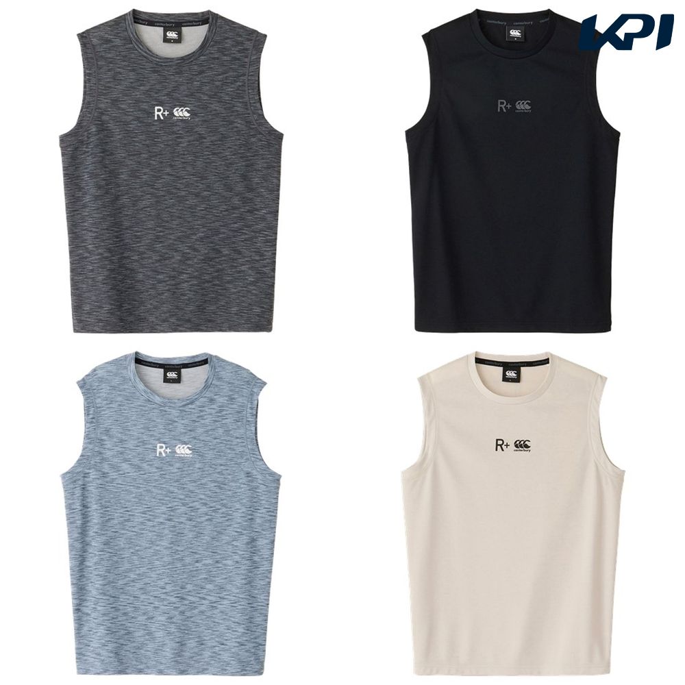 カンタベリー CANTERBURY ラグビーウェア ユニセックス R+ WORKOUT SLEEVELESS SHIRT RP34088 2024SS