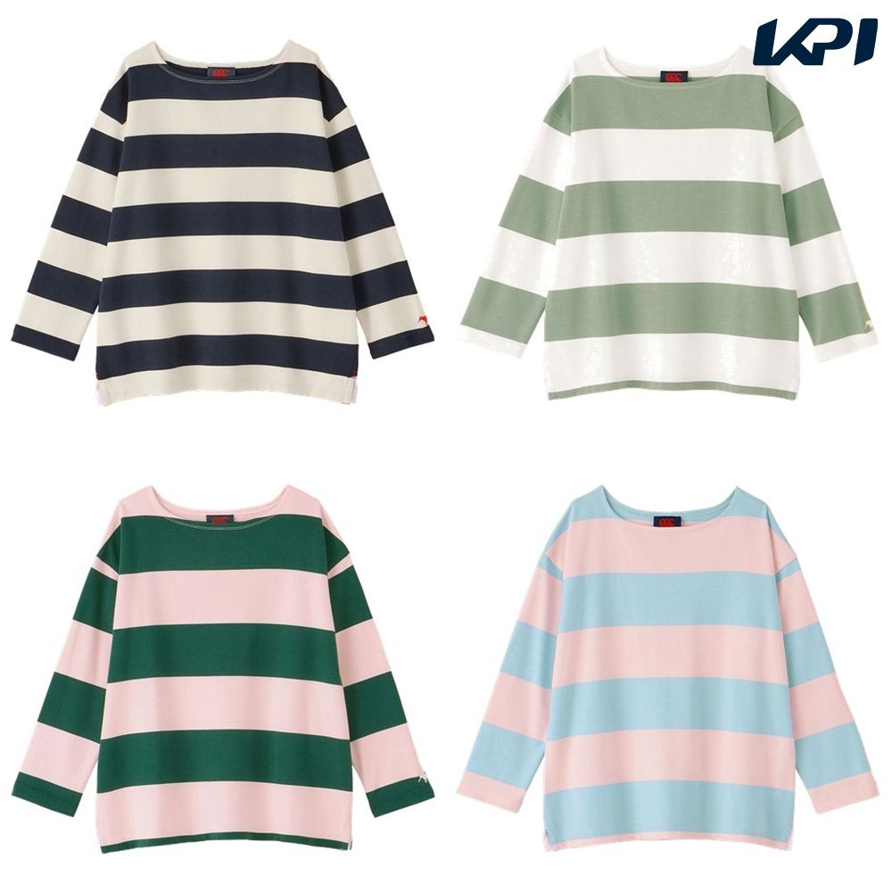 カンタベリー CANTERBURY ラグビーウェア レディース W'S BOAT NECK RUGGER TEE WA44305 2024SS