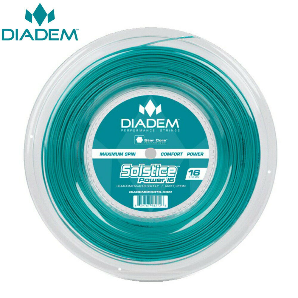 ダイアデム DIADEM テニスガット・ストリング Solstice Power ソルティス パワー 16L 200mロール DIA-TFA014