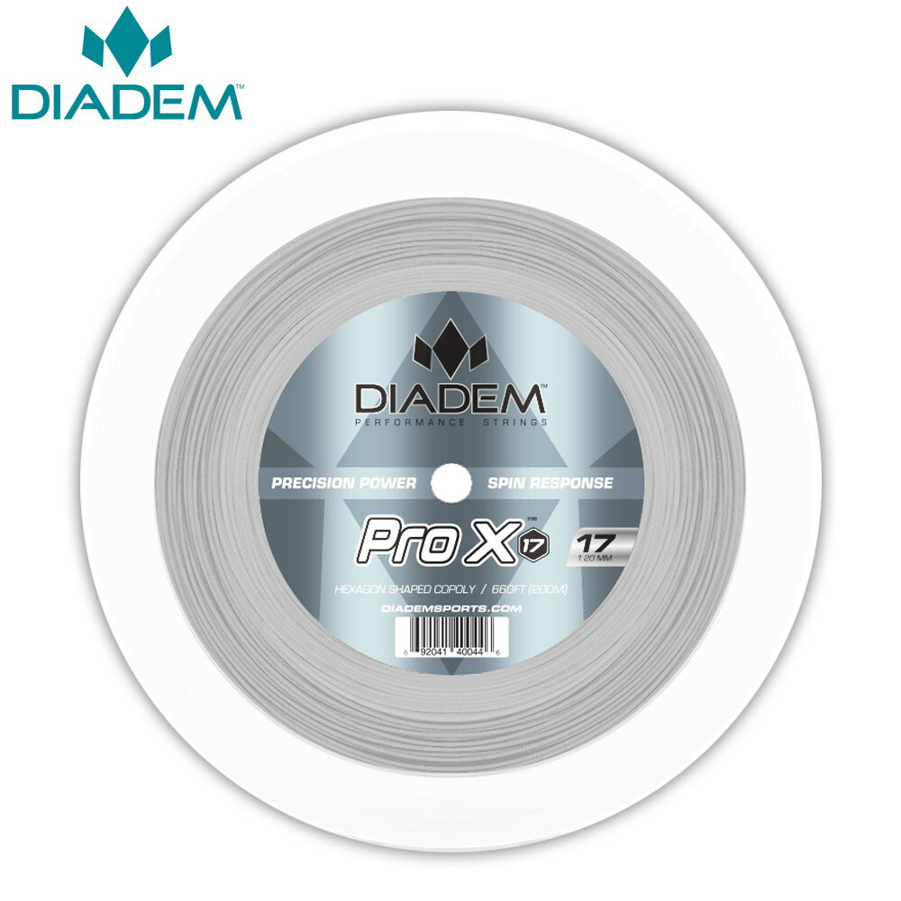 ダイアデム DIADEM テニスガット・ストリング Pro X プロ エックス 16L 200mロール DIA-TFA018