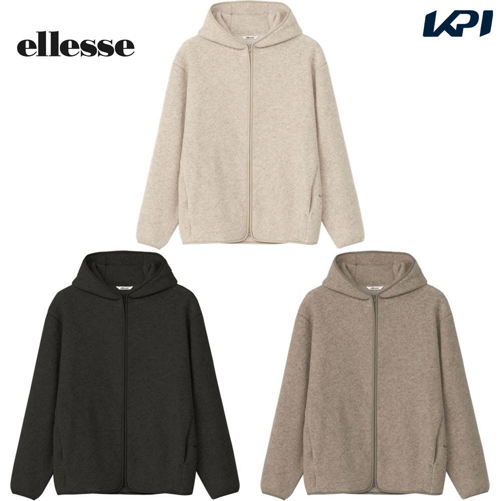 エレッセ Ellesse テニスウェア メンズ ウールパイルフルジップジャケット EM823360 2023FW