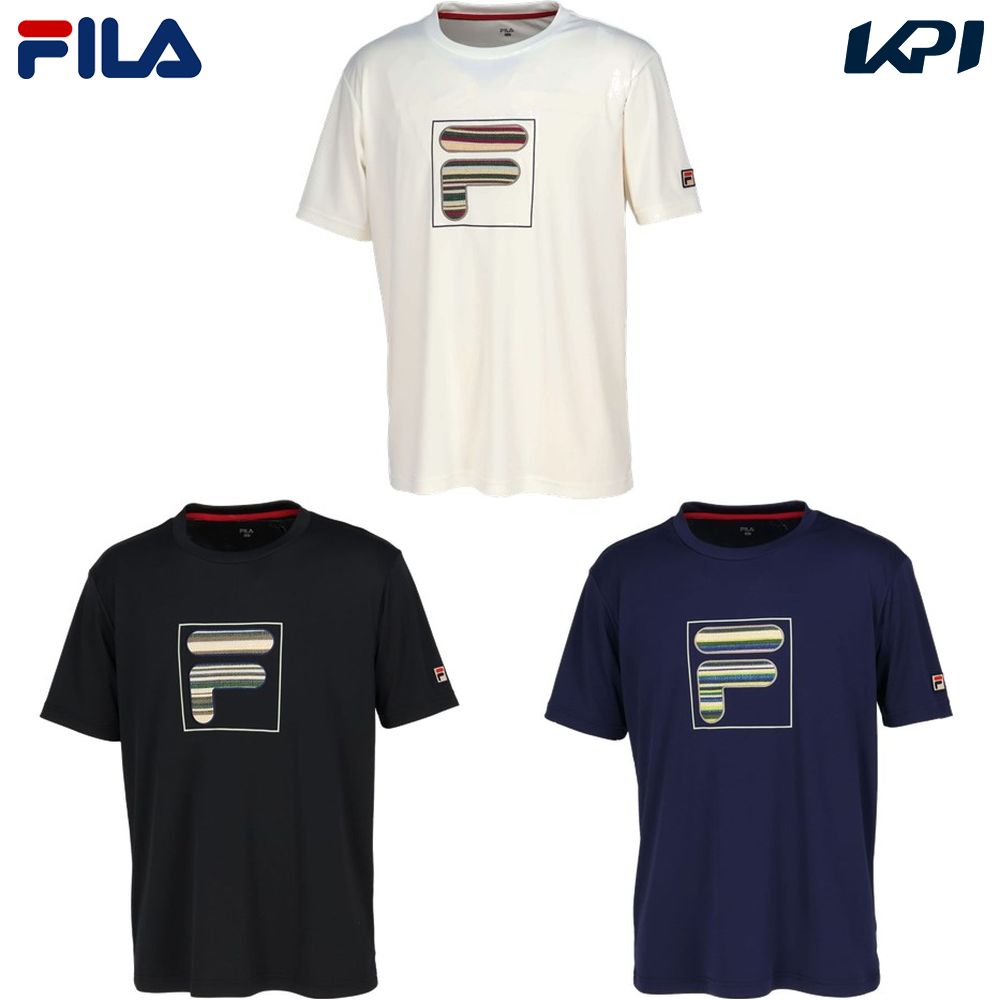 フィラ FILA テニスウェア メンズ アップリケTシャツ VM5622 2023FW 1