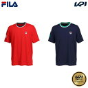 「あす楽対応」フィラ FILA テニスウェア メンズ SHORT SLEEVE ショートスリーブゲームシャツ KPI限定モデル FBM5053 2023FW 『即日出荷』