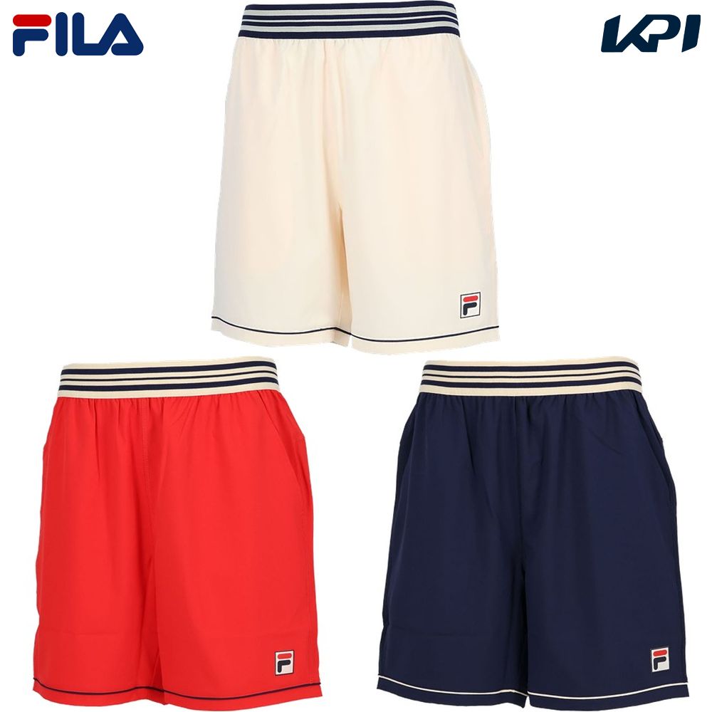 「あす楽対応」フィラ FILA テニスウェア メンズ WOVEN SHORT ショートパンツ ゲームショーツ KPI限定モデル FBM5054 2023FW 『即日出荷』