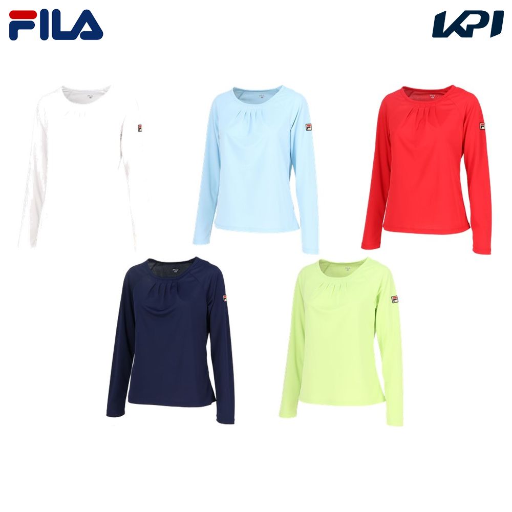 フィラ FILA テニスウェア レディース 長袖ゲームシャツ VL2822 2024SS