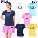 フィラ FILA テニスウェア レディース アップリケTシャツ VL2840 2024SS