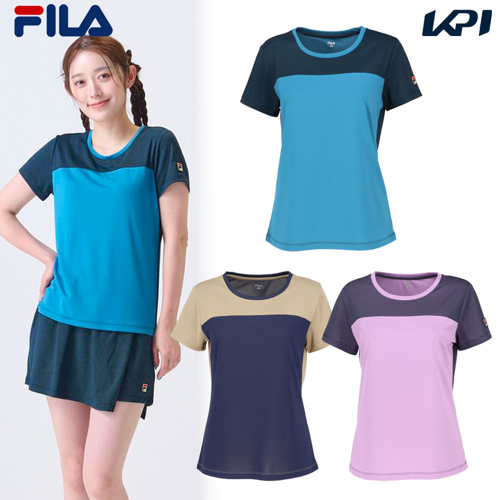 フィラ FILA テニスウェア レディース ゲームシャツ VL2921 2024FW