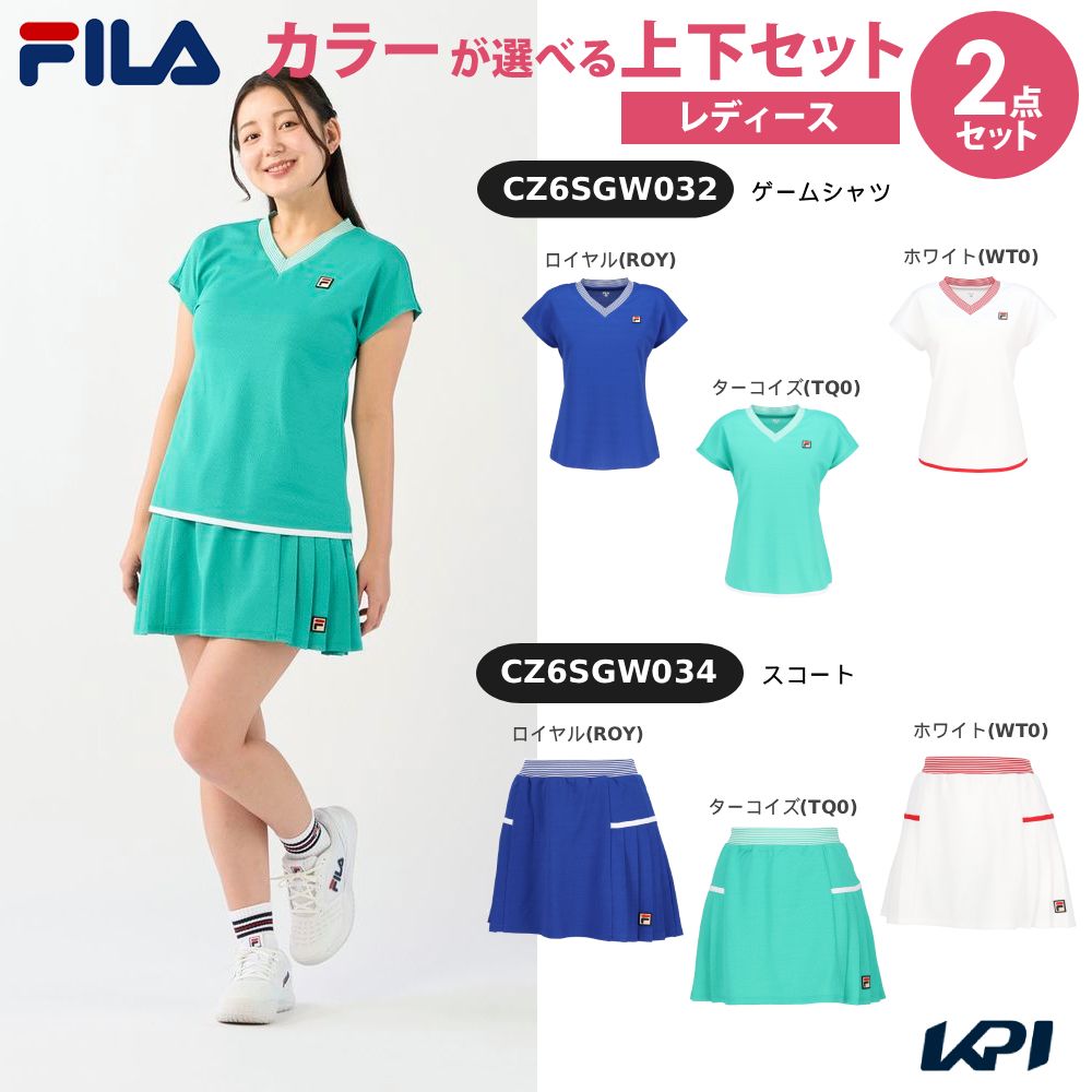 �ھ岼���åȡۥե��� FILA �ƥ˥������� ��ǥ����� �����ॷ��ġߥ������� CZ6SGW032-CZ6SGW034 2026SS