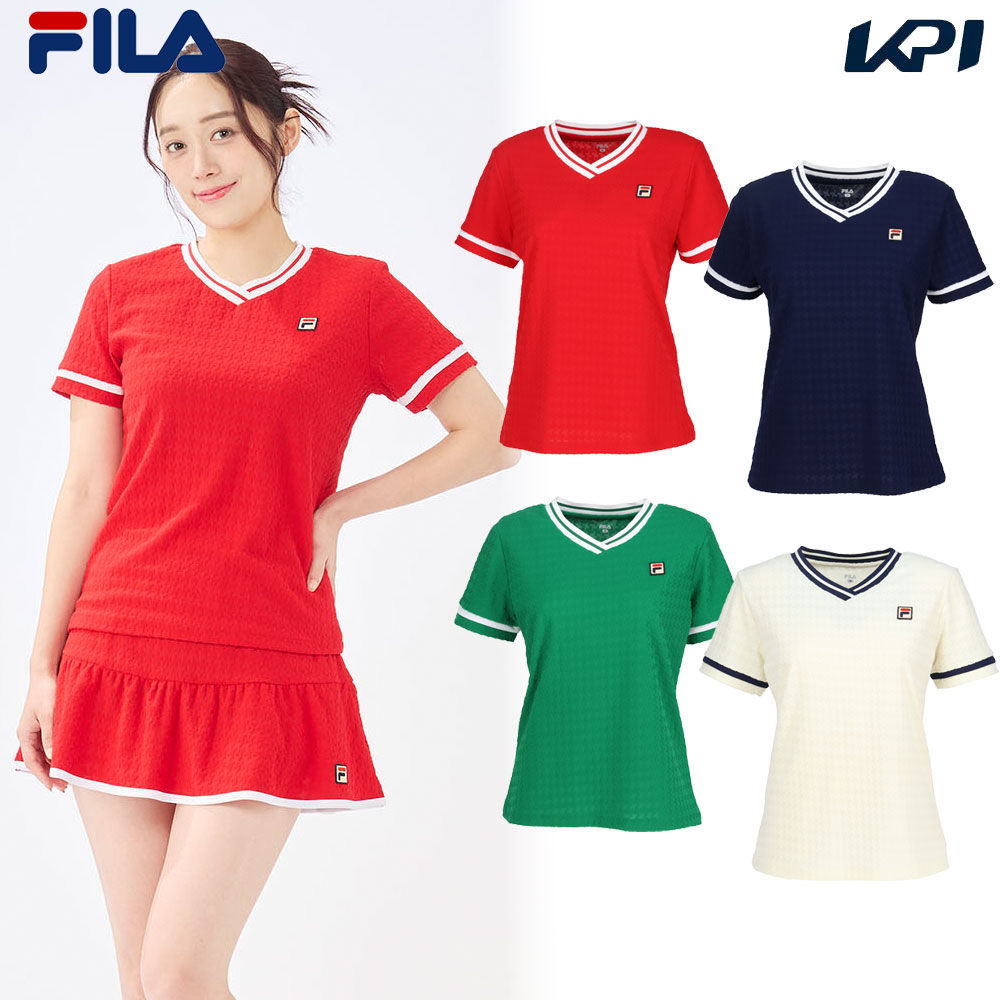 フィラ FILA テニスウェア レディース ゲームシャツ EL0028 2025SS