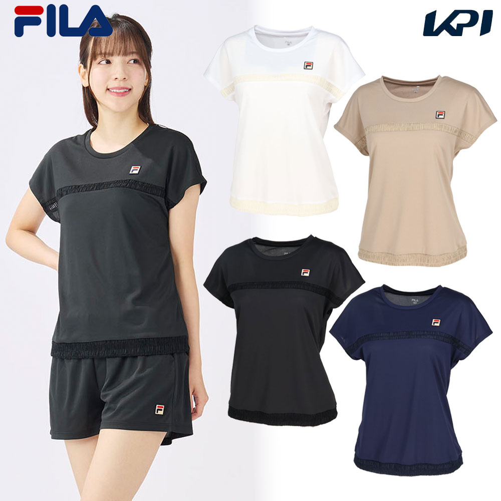 フィラ FILA テニスウェア レディース ゲームシャツ EL0049 2025SS