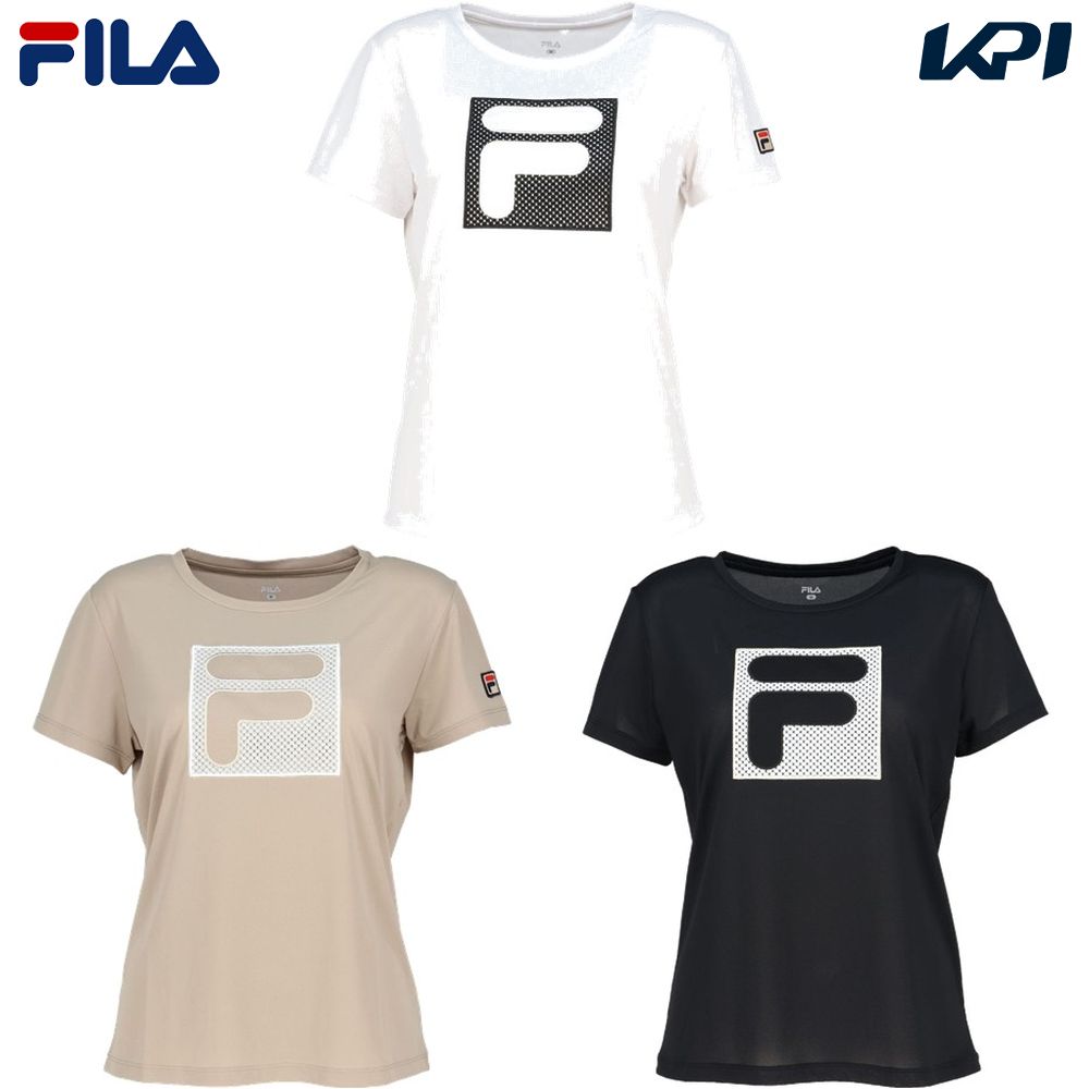フィラ FILA テニスウェア レディース アップリケTシャツ EL0059 2025SS