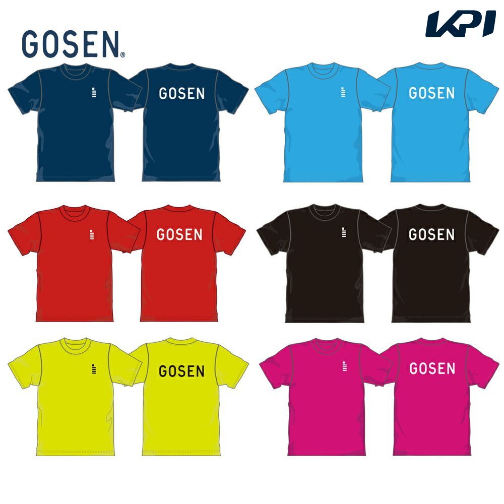 「あす楽対応」ゴーセン GOSEN テニスウェア ユニセックス 2021秋企画 ワンポイントロゴ Tシャツ JPT01 2021FW『即日出荷』