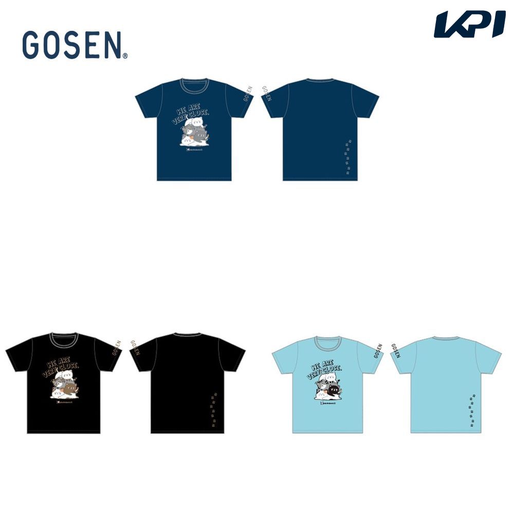 ゴーセン GOSEN 2022春企画 テニスウェア ユニセックス pochaneco ぽちゃ猫 Tシャツ NPT45 2022SS 2022年4月末発売予定※予約