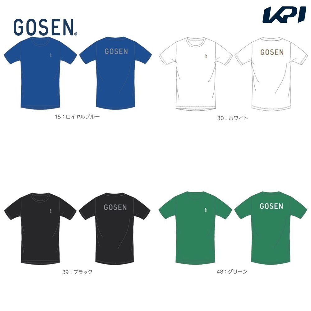 ゴーセン GOSEN テニスウェア ユニセックス 2023秋企画 ロゴTシャツ JPT35 2023FW