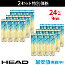 HEAD(ヘッド)「HEAD PRO(ヘッドプロ)4球入り2箱(24缶/96球) 571714」テニスボール『即日出荷』