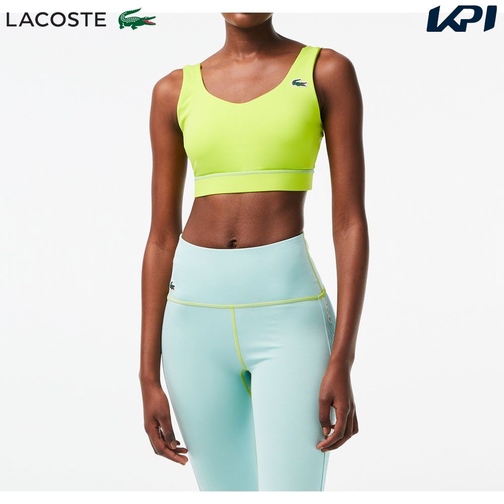 レディースウエア 「あす楽対応」ラコステ LACOSTE テニスウェア レディース バックメッシュスポーツブラトップ IF4912-99-YIZ 2023SS『即日出荷』