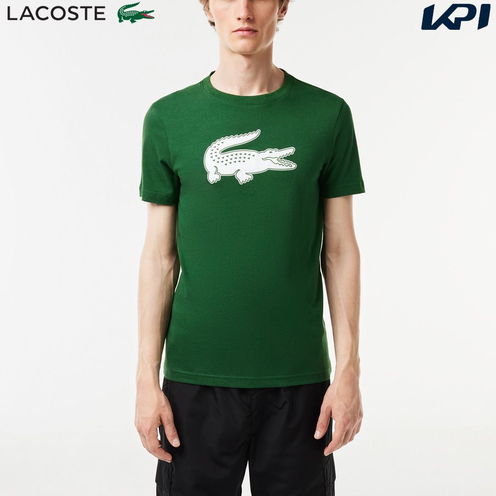 「あす楽対応」ラコステ LACOSTE テニスウェア メンズ コットンブレンドウルトラドライロゴプリントTシャツ TH2042-99-291 2023FW 『即日出荷』