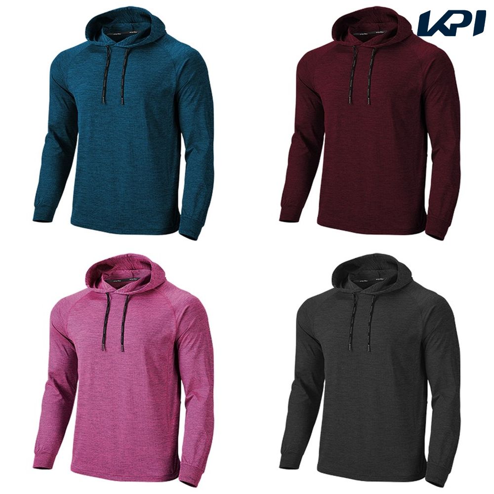 wundou ウンドウ フィットネスウェア ユニセックス フィットネスフーディロングスリーブシャツ WND-P-750J