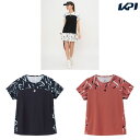 ルコック le coq sportif テニスウェア レディース サイドフレアデザインゲームシャツ LN4FHT32L 2024FW