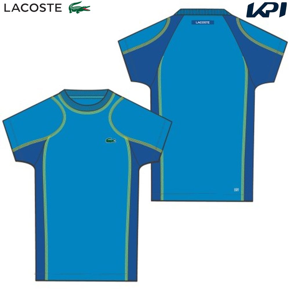 「あす楽対応」ラコステ LACOSTE テニスウェア メンズ テクニカルカッティング鹿の子地テニスTシャツ TH5198-10-CDD 2023SS『即日出荷』