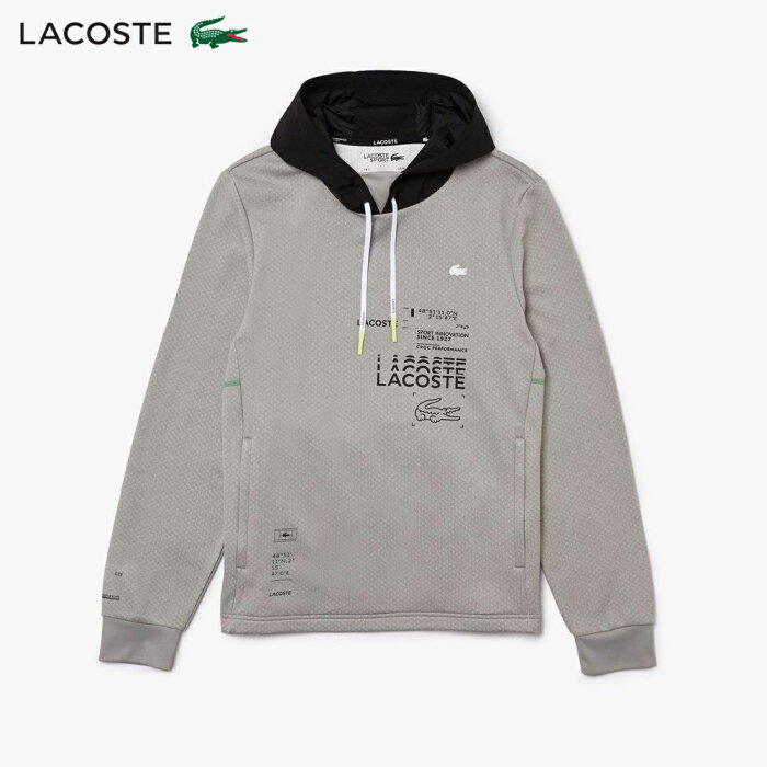 「あす楽対応」ラコステ LACOSTE テニスウェア メンズ マルチプリントジャージフリースパーカ SH0843L-91V 2022SS 『即日出荷』